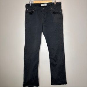 Wrangler straight fit flex black jeans